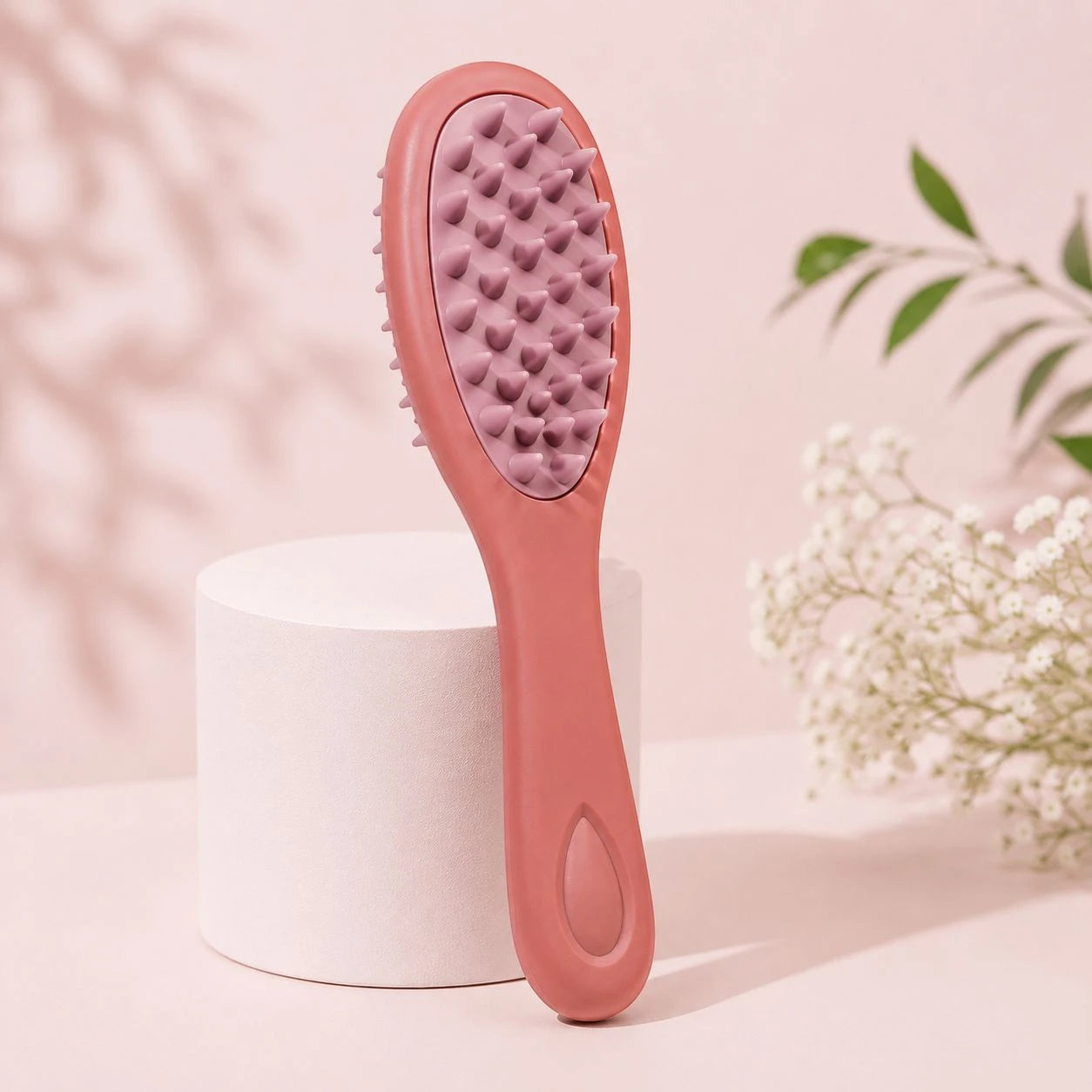 Mysterious Dual-Action Scalp Massage & Detangling Hair Brush