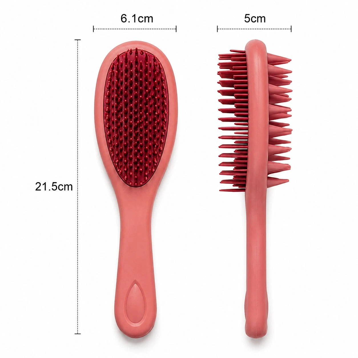 Mysterious Dual-Action Scalp Massage & Detangling Hair Brush